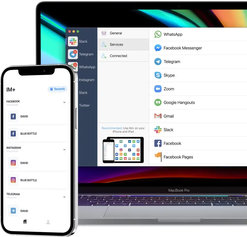 IM+ all in one messenger for Mac and PC